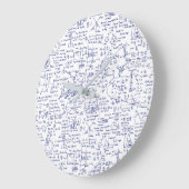 青いペン//の物理学の同等化 ラージ壁時計 (傾斜)