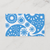 青いペーズリー 名刺 (裏面)