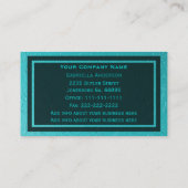 青いホイルの名刺 名刺 (裏面)