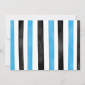 青いボウリングの写真招待状 招待状 (裏面)