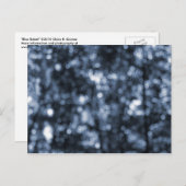 青いボケのポストカード ポストカード (正面/裏面)