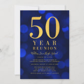 青いボケの光　50年組再会 招待状 (正面)