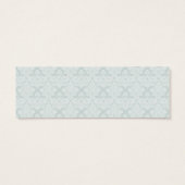 青いボタンとストライプギフトラベル (裏面)