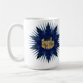 青いボホの星で呼吸しよう。 コーヒーマグカップ (左)