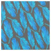 青いボホの羽は青と灰色 ファブリック (クローズアップ)