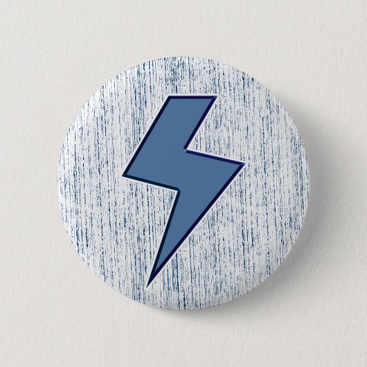 青いボルト 缶バッジ (正面)