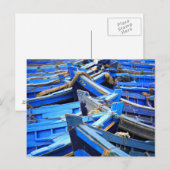 青いボート ポストカード (正面/裏面)