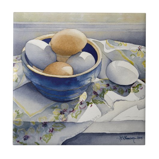 青いボールの1791個の卵 タイル (正面)