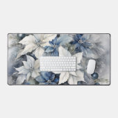 "青いポインセッタ" デスクマット (キーボード&マウス)