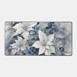 "青いポインセッタ" デスクマット