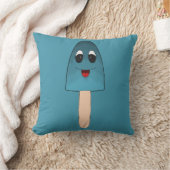 青いポスシクル対称ドードル | デジタルアート クッション (ブランケット)