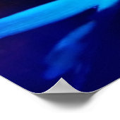 青いポスターの蝶 ポスター (角)