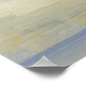 青いポスターの赤いチューリップ ポスター (角)