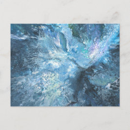 青いポストカードにボルト ポストカード