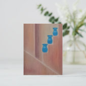 青いポット ポストカード (スタンド正面)