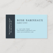 青いポピーとブラシスクリプトロイヤリティパンチカード ロイヤリティカード (裏面)