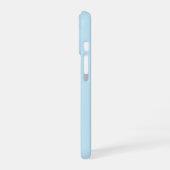 青いポピーの蝶々,   iPhone 16ケース (左側面)