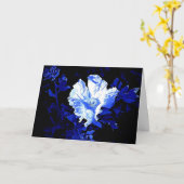 青いポピーカードの青 カード (黄色い花)