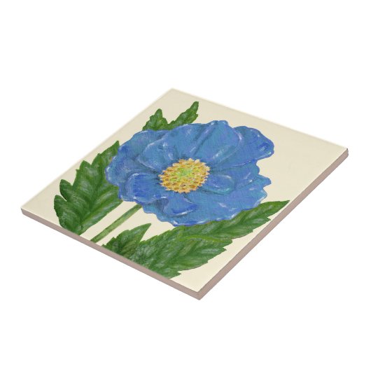 青いポピータイル タイル (側面)