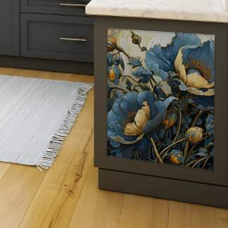 青いポピー華美ズのデコページ 薄葉紙