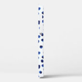 青いポルカ:水色ドットシームレス。 Case-Mate iPhoneケース (裏面 / 左)