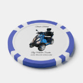 青いポーカーチップ ポーカーチップ (シングル)