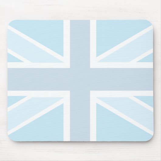 青いマウスパッドの英国国旗の旗 マウスパッド (正面)