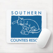 青いマウスパッド マウスパッド (マウス)