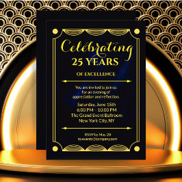 青いマエレガントイルストーン企業の招待状デザイン 招待状