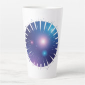 青いマグカップ カフェラテマグ (正面)