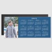青いマグネットに写真2025カレンダーを追加 (正面/裏面)