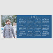 青いマグネットに写真2025カレンダーを追加 (正面)