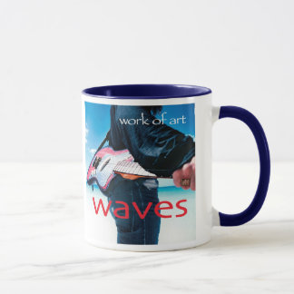 /青いマグ芸術品 マグカップ