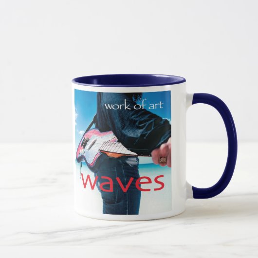 /青いマグ芸術品 マグカップ (右)