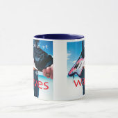 /青いマグ芸術品 マグカップ (中央)