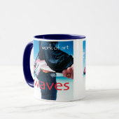 /青いマグ芸術品 マグカップ (正面左)