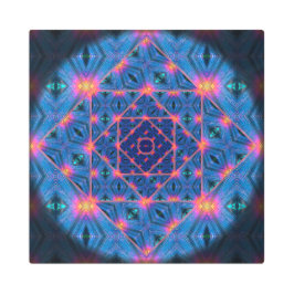 青いマシンアイ メタルプリント