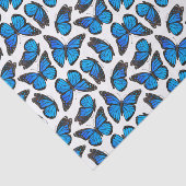 青いマダラチョウパターン 薄葉紙 (詳細)