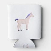 青いマネの馬 缶クーラー (裏面)
