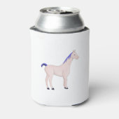 青いマネの馬 缶クーラー (缶裏面)