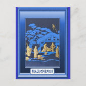 青いマンガーのシーン シーズンポストカード (正面)