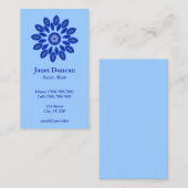 青いマンダラプロファイル コーリングカード (正面/裏面)