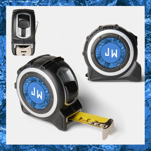 青いマーリングとイニシャル メジャー