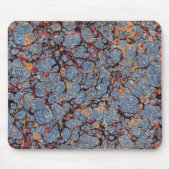 青いマーリング紙パターン マウスパッド (正面)