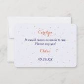 青いミカンフローラが私の花嫁になる 招待状 (裏面)