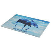 青いムースに一度 カッティングボード (角)