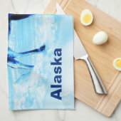 青いムースに一度 キッチンタオル (四つ折り)