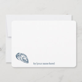 青いムール貝 海岸 海 オールシーズン 無地 ノートカード