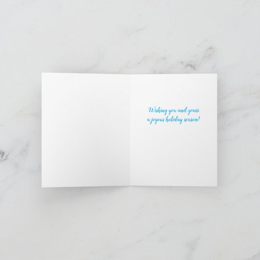 青いメリークリスマスGuadalupeの私たちの女性 ノートカード (内部)