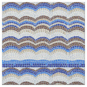 青いモザイクによってとかされる綿織物 ファブリック (クローズアップ)